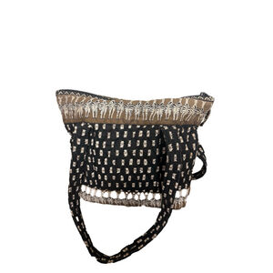 Vera Bradley Black Zebras Print Villager  Bag- Retired Vintage